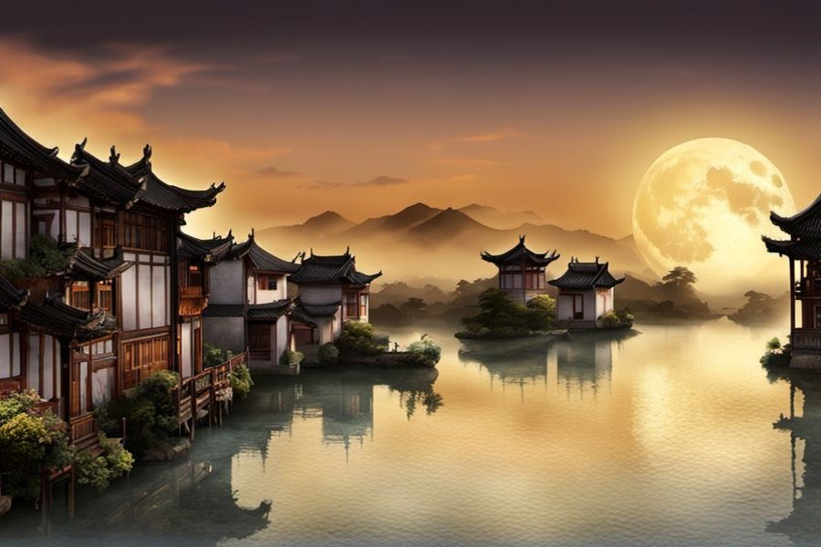 水桶里装满水