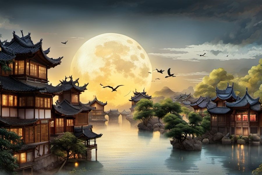 大水向我冲来
