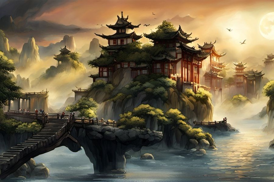 天空出现美景