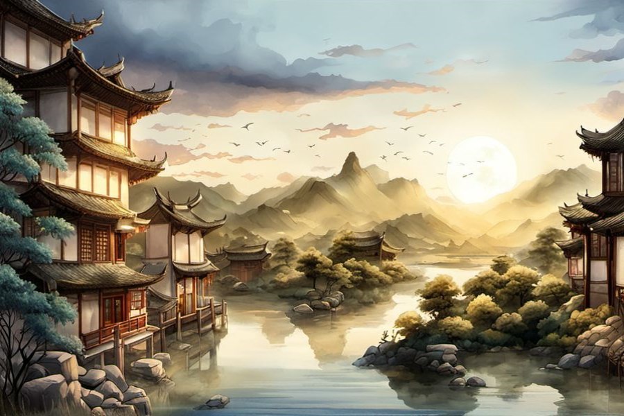 自己掉水里