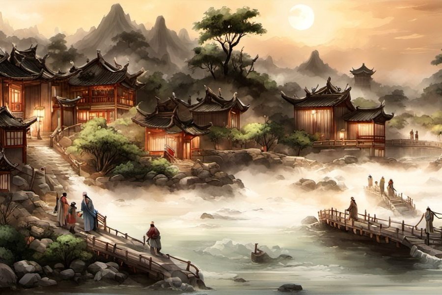 很多人穿孝送殡