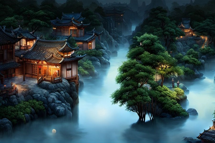 开车掉河里了