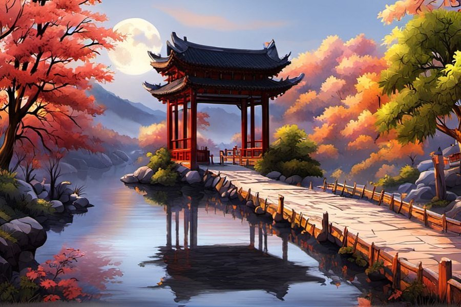 山崩滚石还逃命