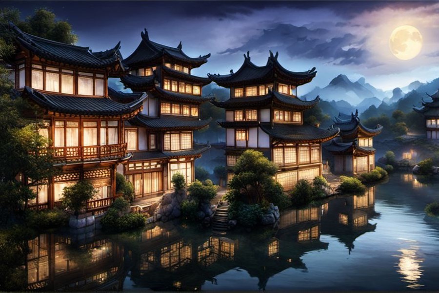 小孩掉河里