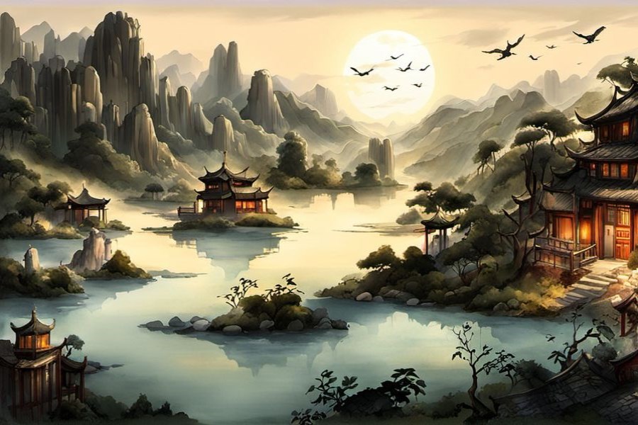 自己满头白发