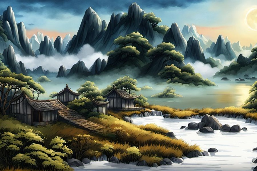 挑大粪浇庄稼