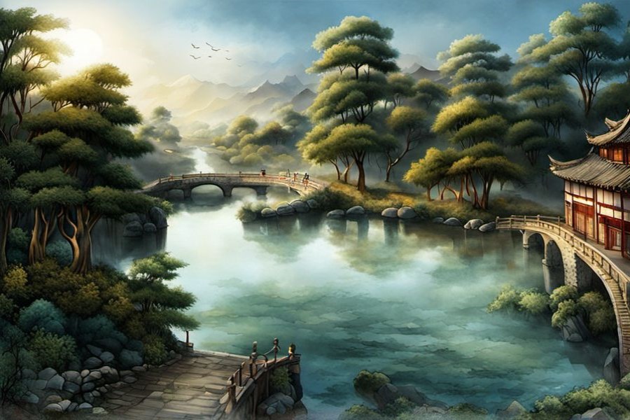 淋浴头喷水