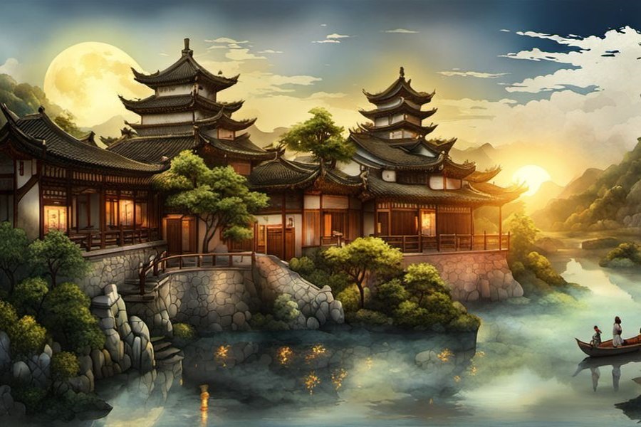 大水挡住去路
