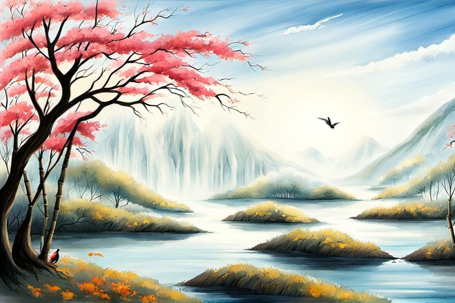 一条绿色的蛇追我