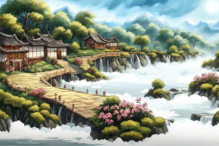 三只狗围着我