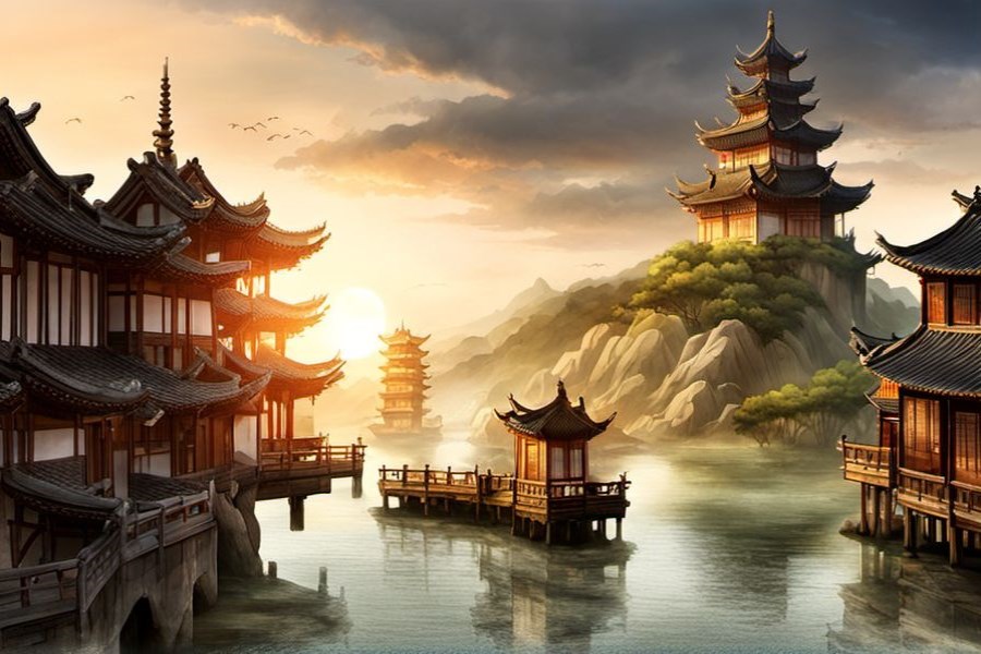 海浪很高很大