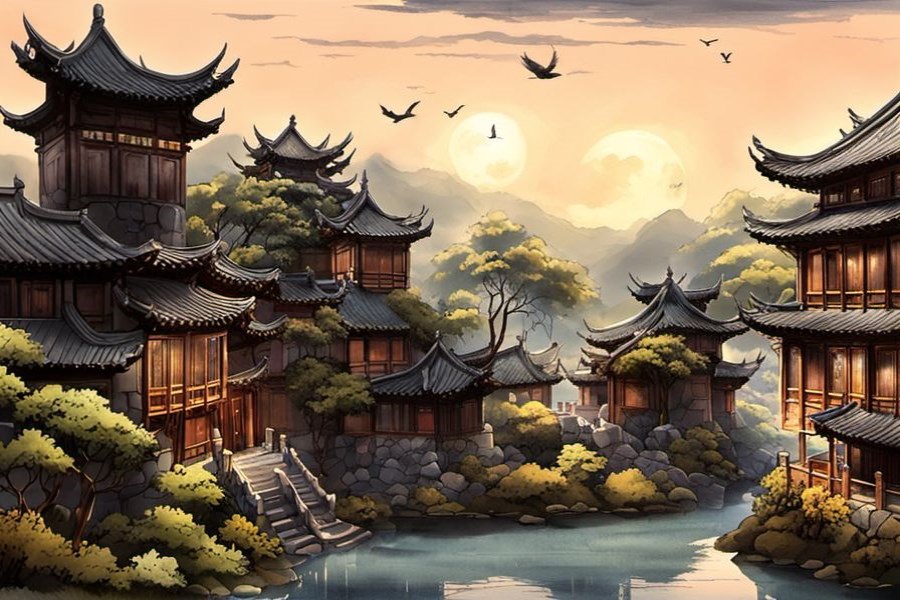 树上结满红色果子