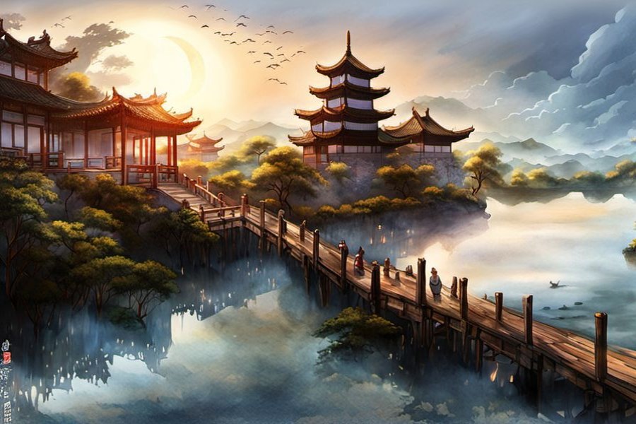 树上结满杏子