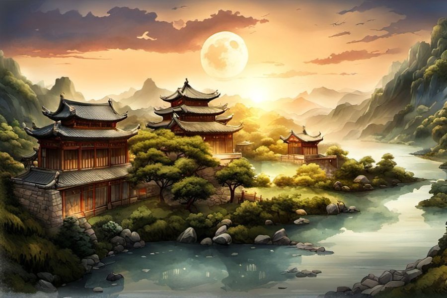 死人出殡的场面