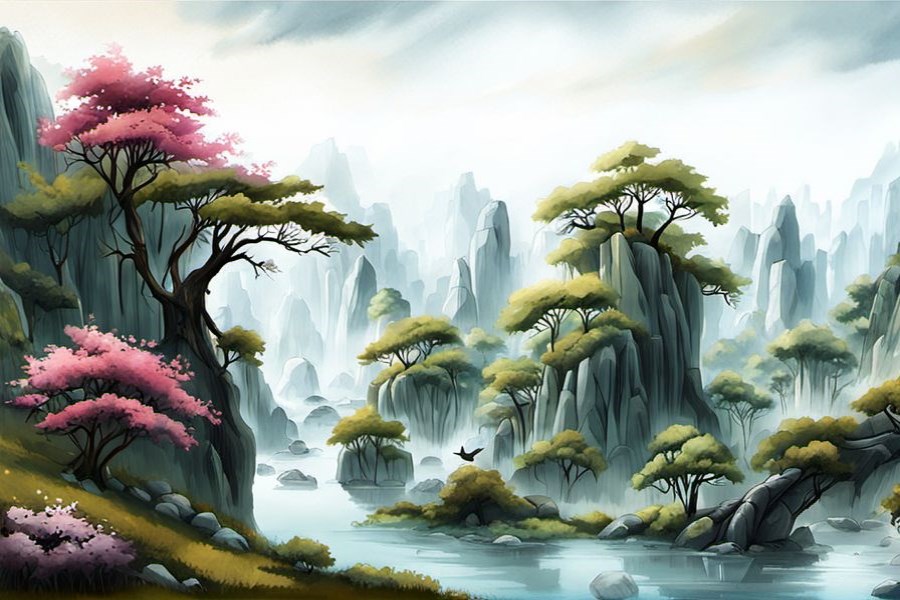 我一个人在路上走