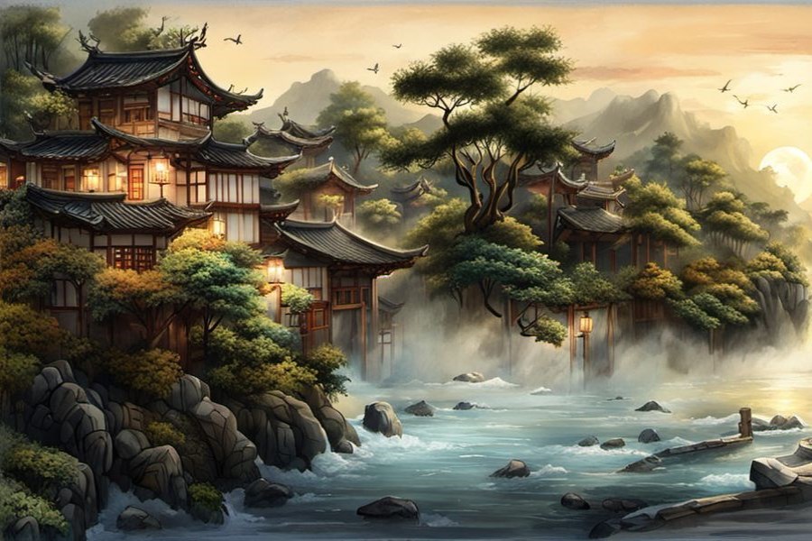 天变黑下大雨