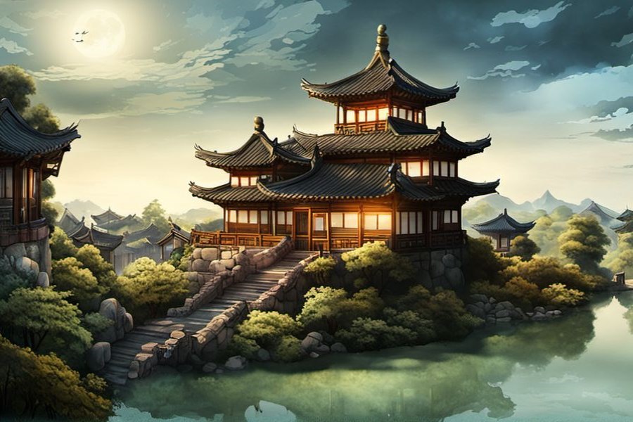 下好大的雨