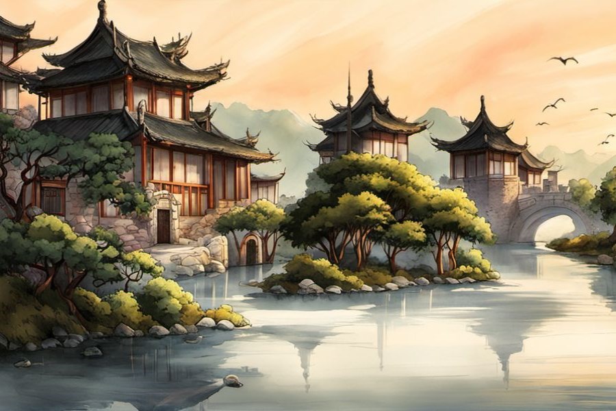 蛇盘成一团