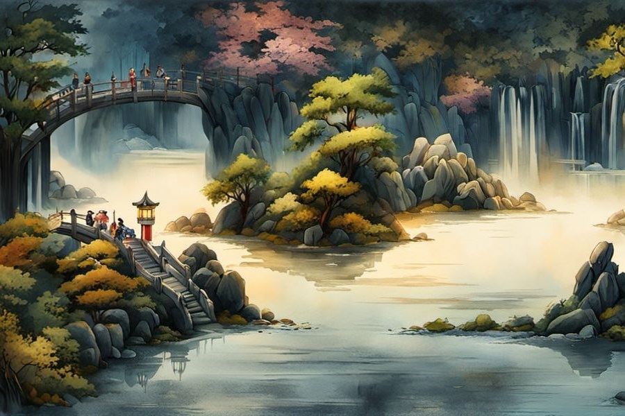 苹果树上摘苹果