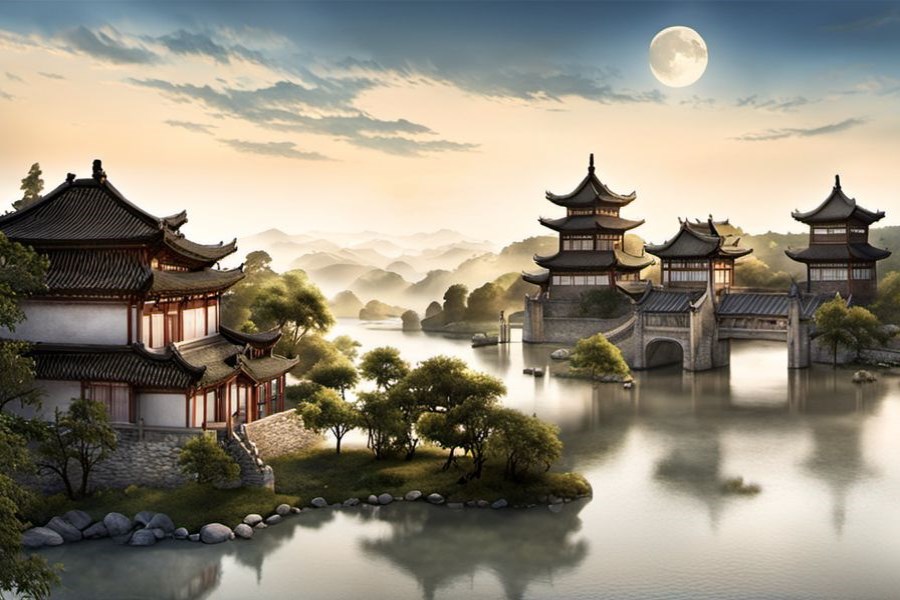 抱着自己的女儿