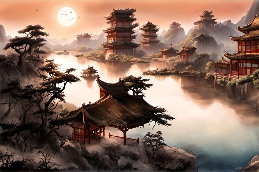 黑云迅速翻滚而来
