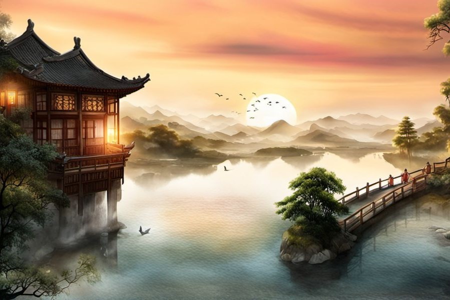 气球飞上天空