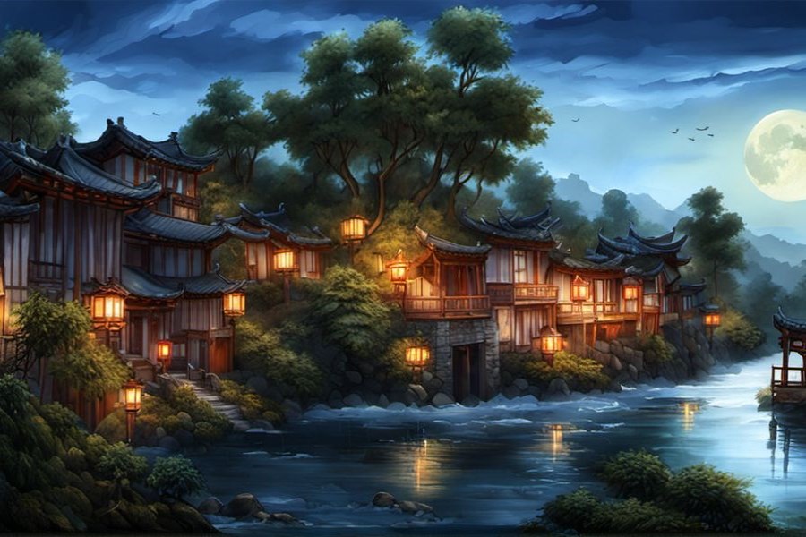狗在水里游