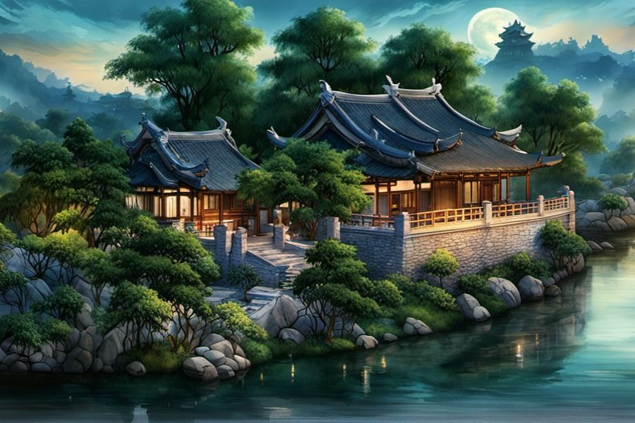 骑摩托车上坡