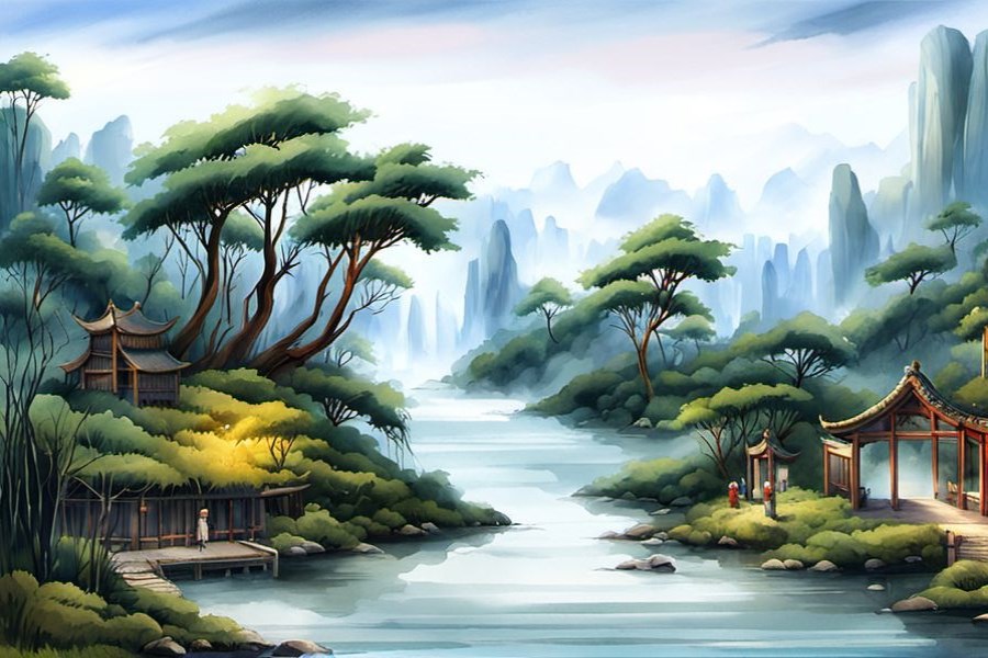 掉进大海里