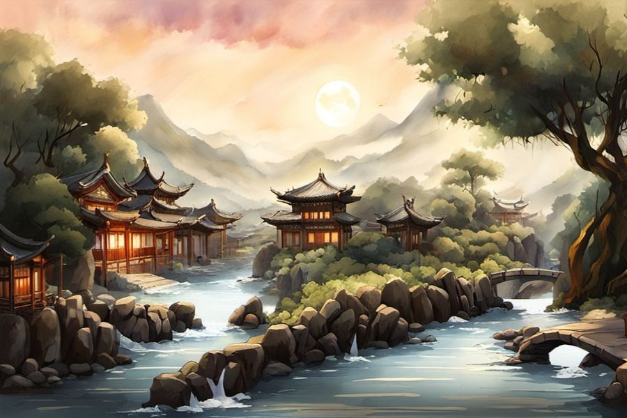 槐树开满白花