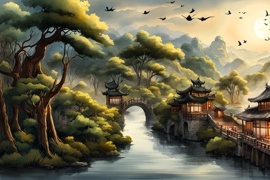 捉住大鱼但最后跑了