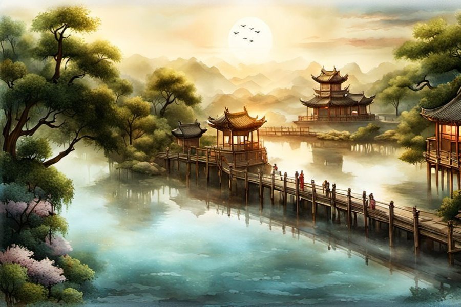 床上有很多垃圾