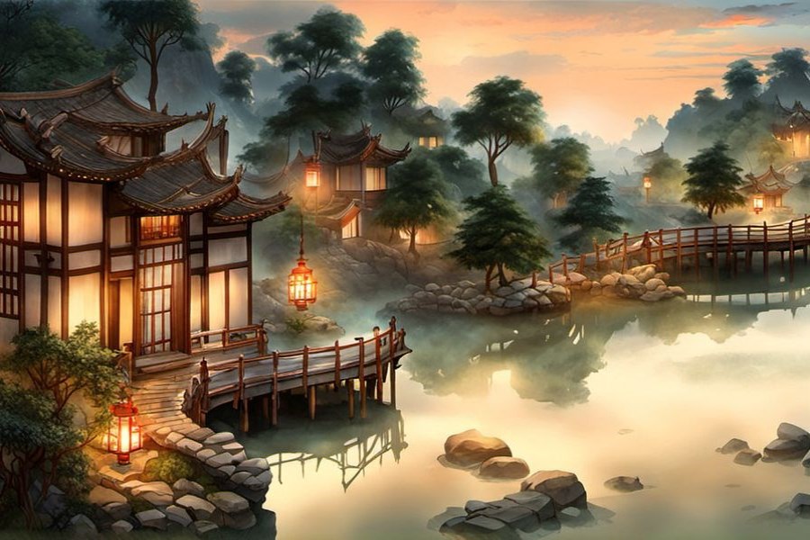 女人自己赤脚走路