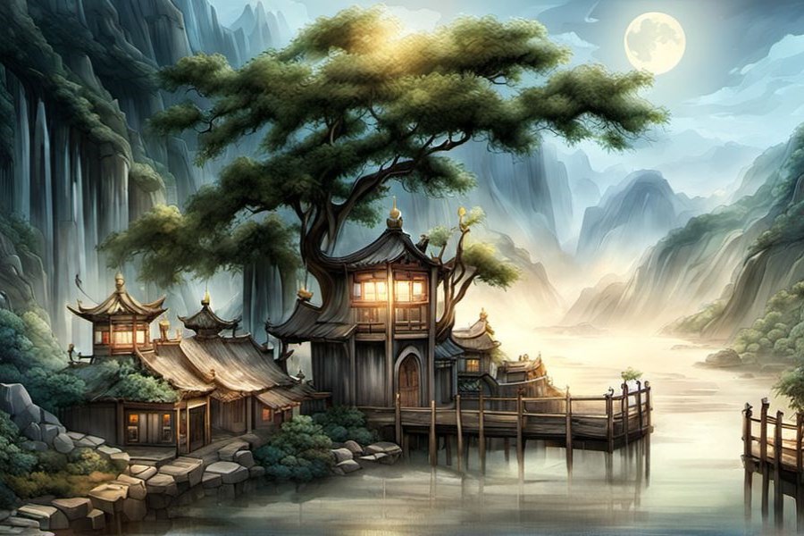 从雪山上滑下来