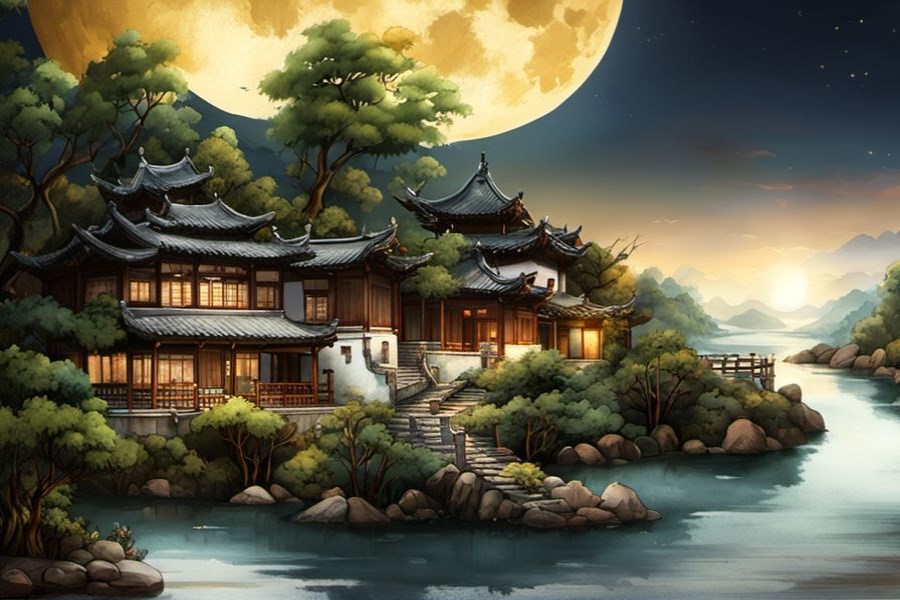 漂流顺水而下滑