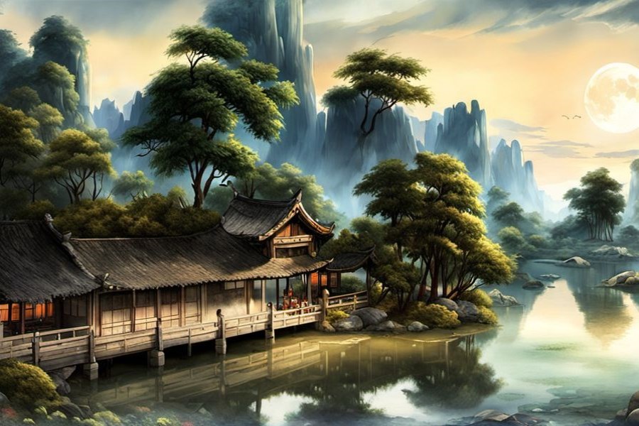 两条大蟒蛇在水里
