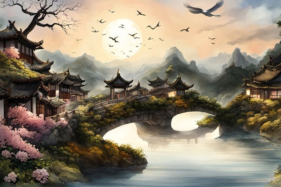 老虎扑向自己