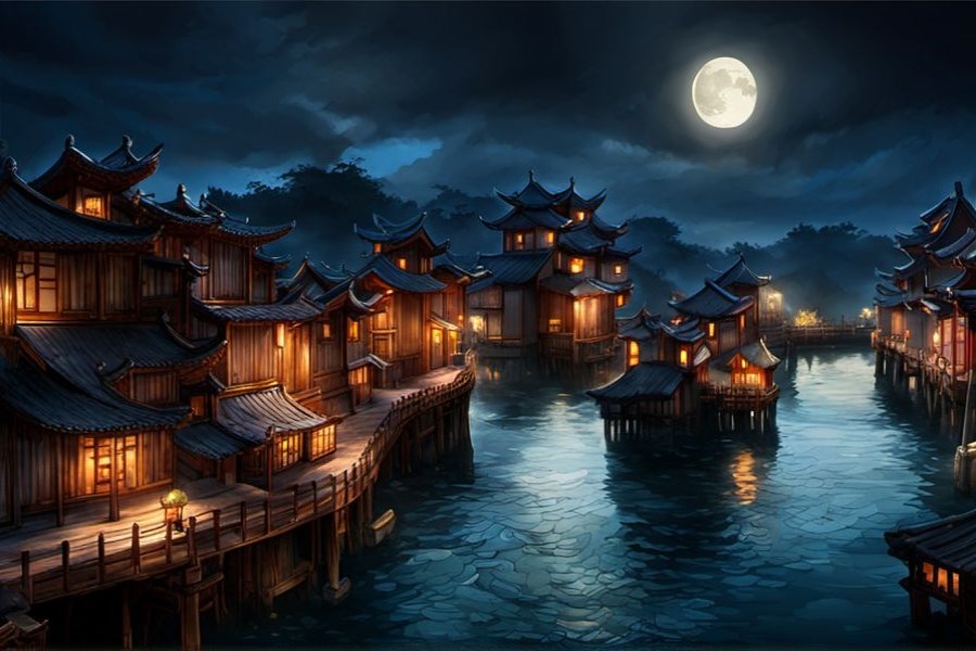 成群的鸟在天上飞