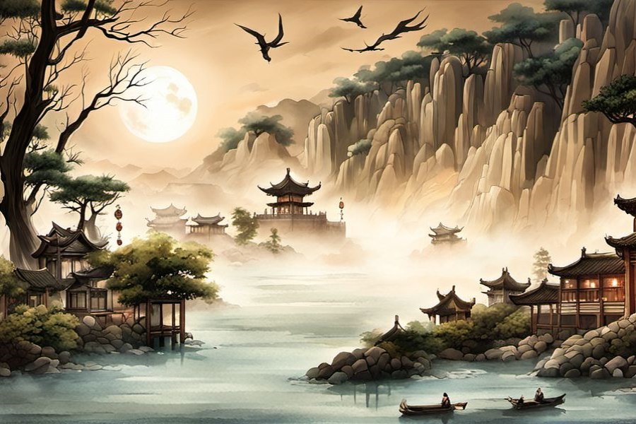 家门前有水