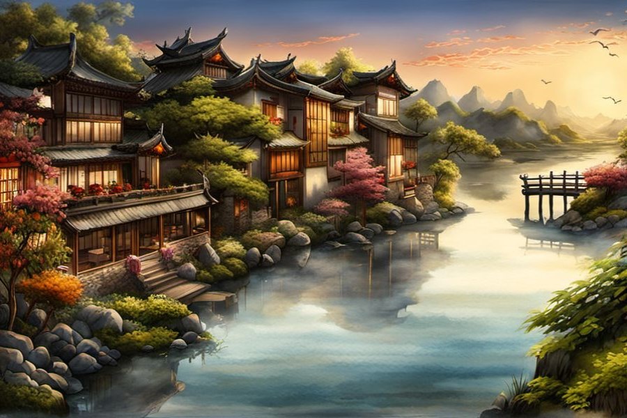 满山遍野的花开