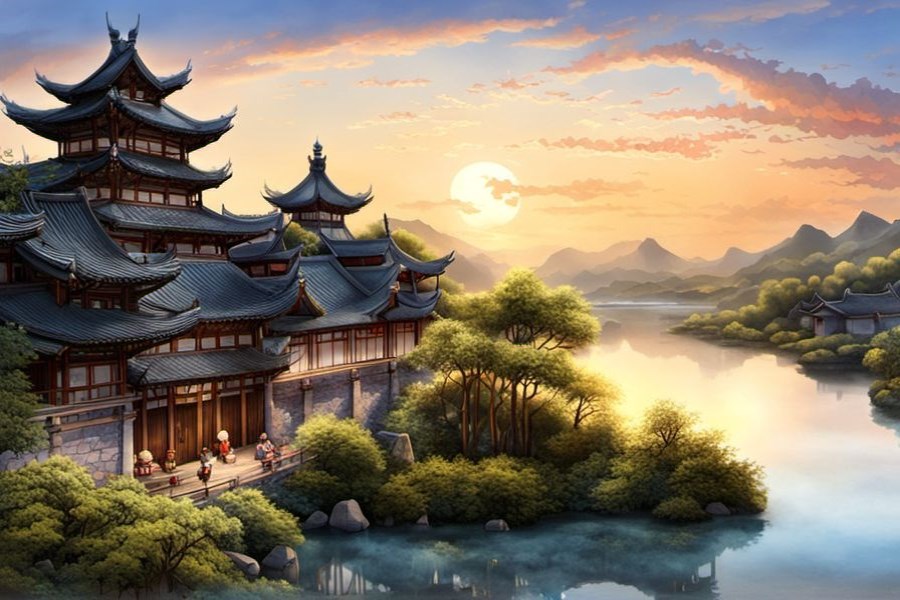 摆酒席好多人吃饭