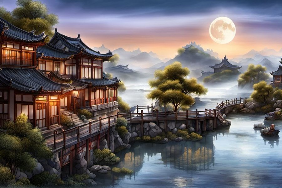 鱼在天上游来游去