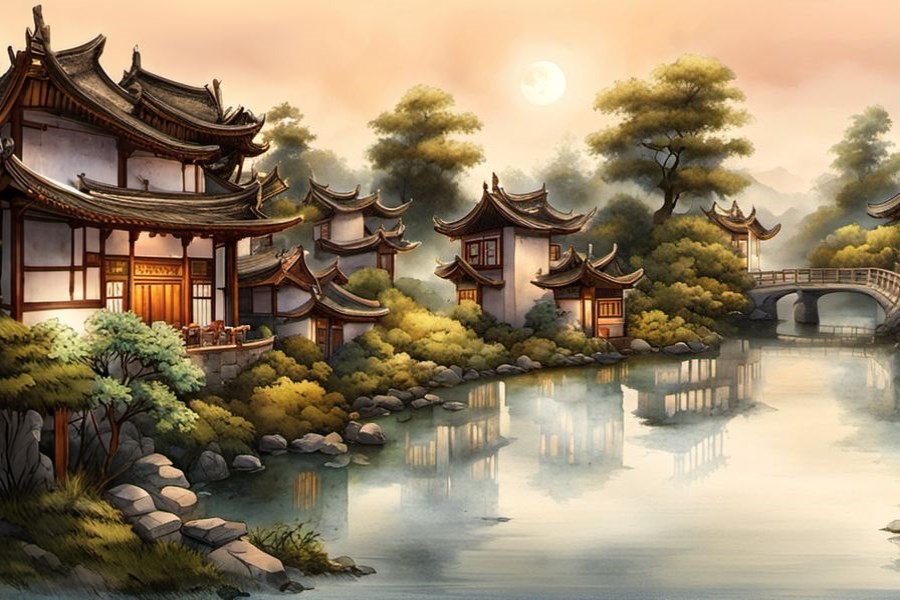 坐在棺材上面