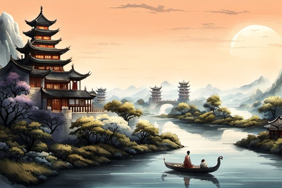 被一群狗追