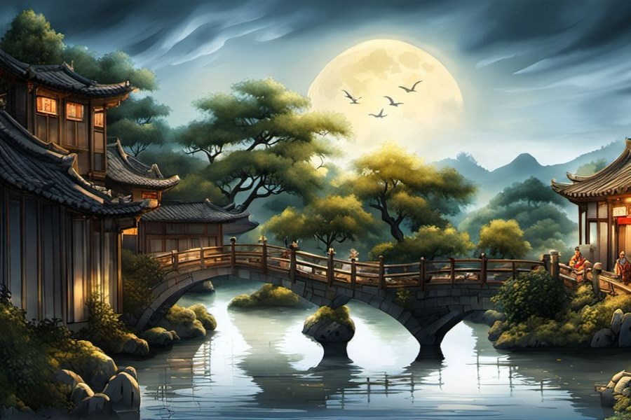 在海上坐船