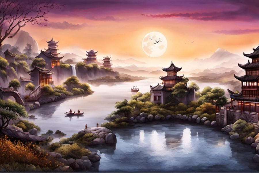 洪水冲毁房屋