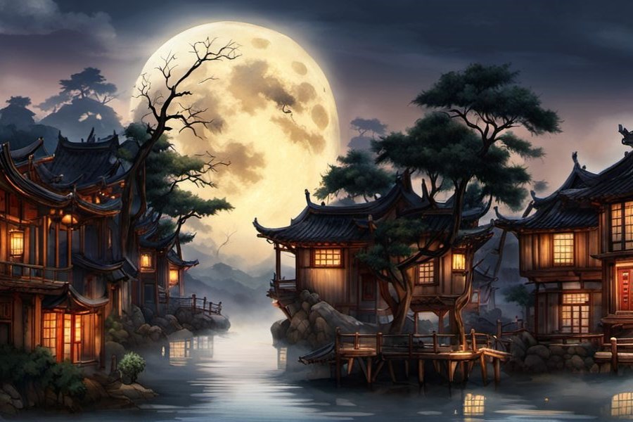 院子里都是水