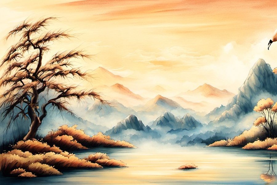 水流了一地