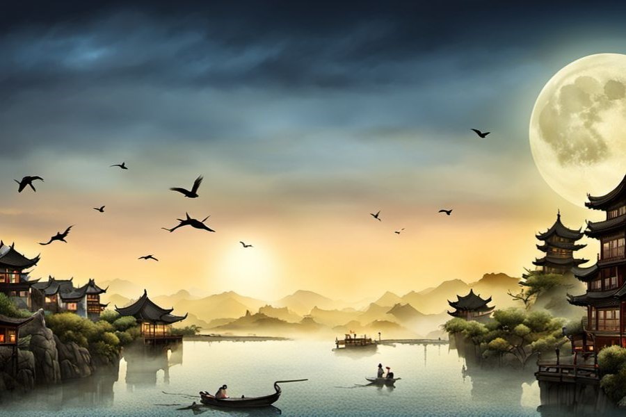 办丧事的场面