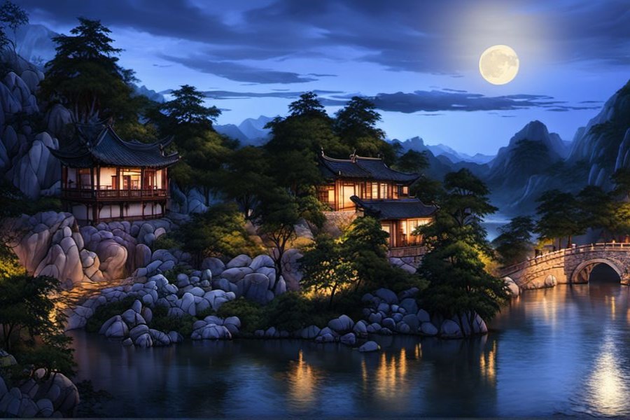 天上有鱼在游动